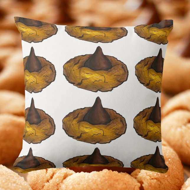 Coussin Beurre d'arachide Chocolat Blossom Cookies Vente d (Peanut butter cookie pillow)