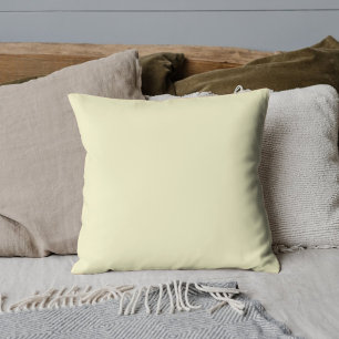 Coussin Beurre jaune uni   Classic Elegant