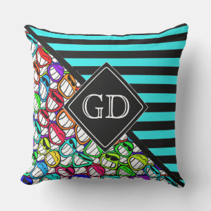 Coussin BG Stripes Motif noir + groupe cool