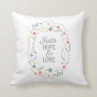 Coussin Bible chrétienne d'amour d'espoir de foi de