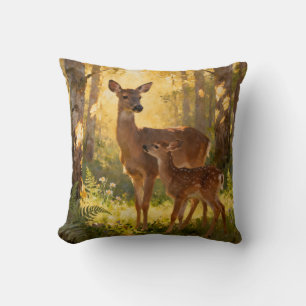 Coussin Biche et faon