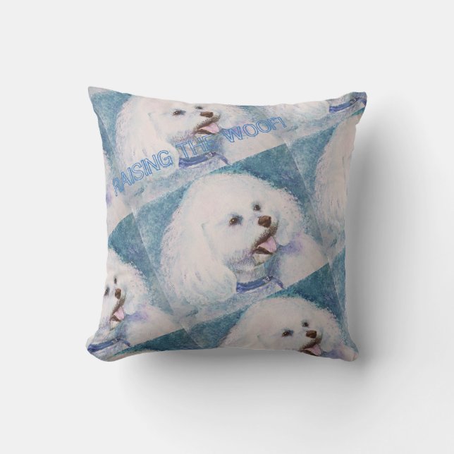 COUSSIN BICHON BLANC DOUX FRISE (Recto)