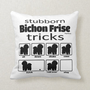 Coussin Bichon Frise Tricks