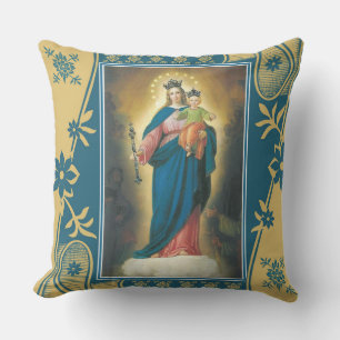 Coussin Bienheureuse Vierge Marie Aide aux chrétiens Bébé 