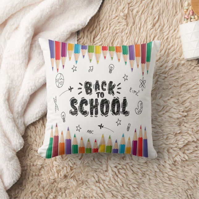 Coussin Bienvenue À L'École Chemise, Premier Jour De L'Éco (Couverture)
