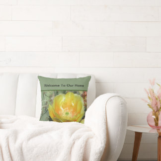 Coussin Bienvenue À Notre Maison De Location De Fleurs Du 