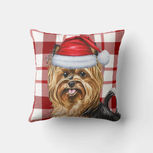 Coussin Biewer Terrier Chien Rouge Fête Jour Férié Jour Fé