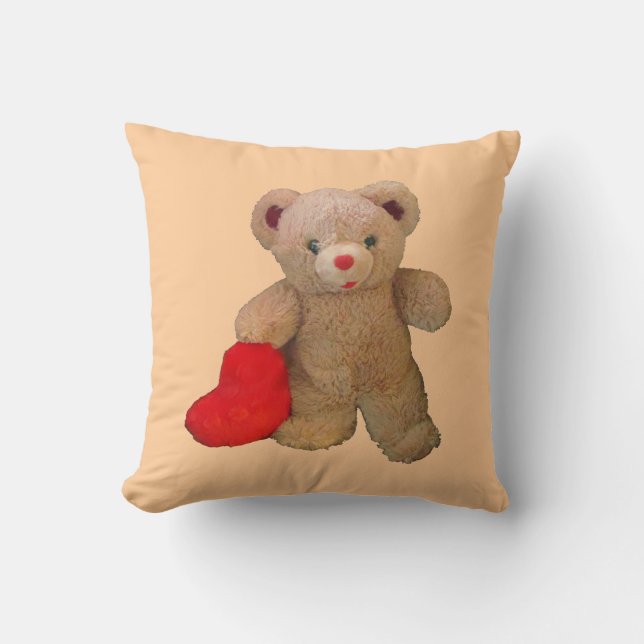 Coussin Big Red Heart Bear (Recto)