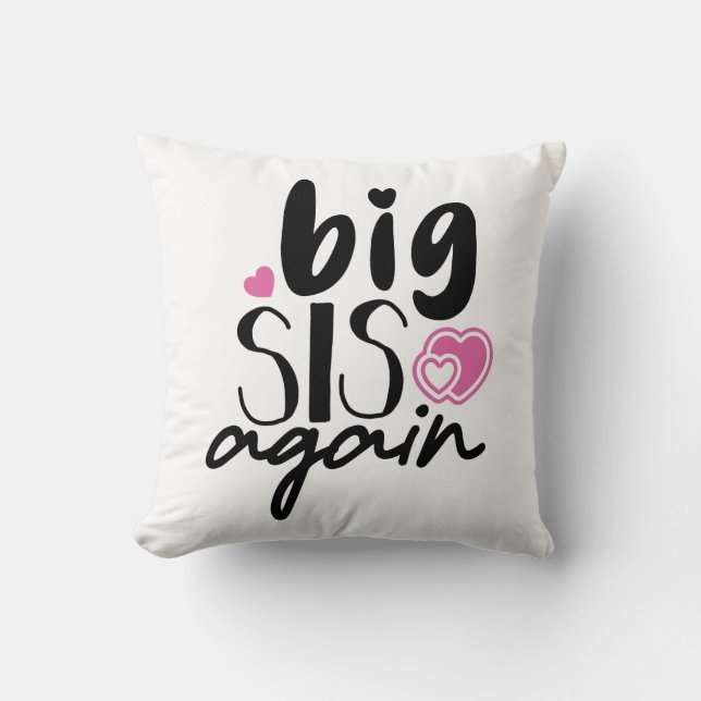 Coussin Big Sis de nouveau (Recto)