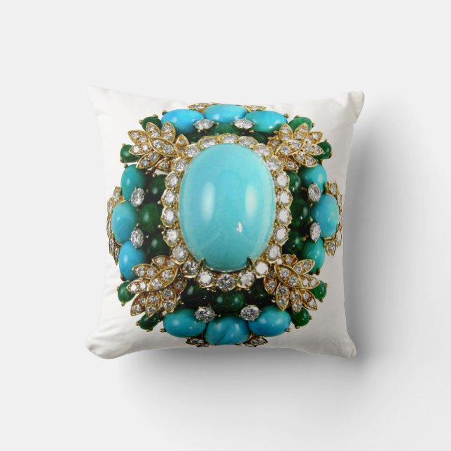 Coussin Bijoux de Bling de sofa de broche de diamants de (Recto)