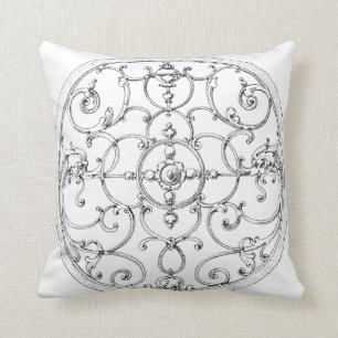 Coussin bilatéral de médaillon de fer