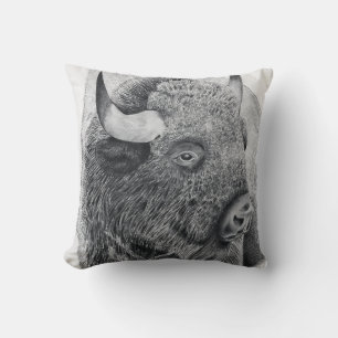 Coussin Bison d'Amérique