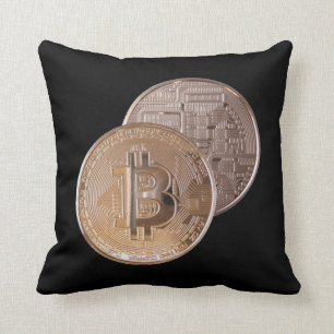 Coussin Bitcoin metallic made of copper. M1