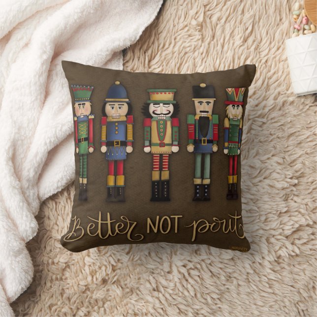 Coussin Bizarre Nutcrackers De Noël Mieux Ne Pas Sortir (Couverture)