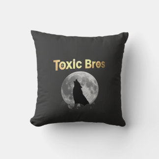 Coussin Black and Gold Toxic Bro's pillow