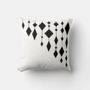 Coussin Black and white, abstract, geometric, simple, scan
