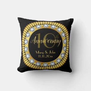 Coussin Black Diamond Gold Royal Anniversaire de luxe