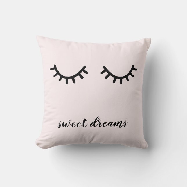 Coussin Black Eyelashes (Recto)