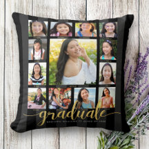 Black Gold K-12 Photo Collage Script de graduation