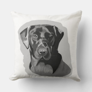 Coussin Black Labrador Cushion