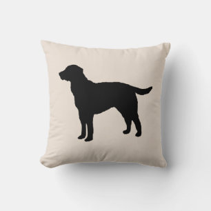 Coussin Black Labrador Silhouette Chien