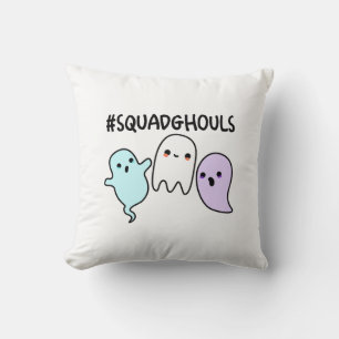 Coussin Blagues de fantômes de groupe drôles de Halloween