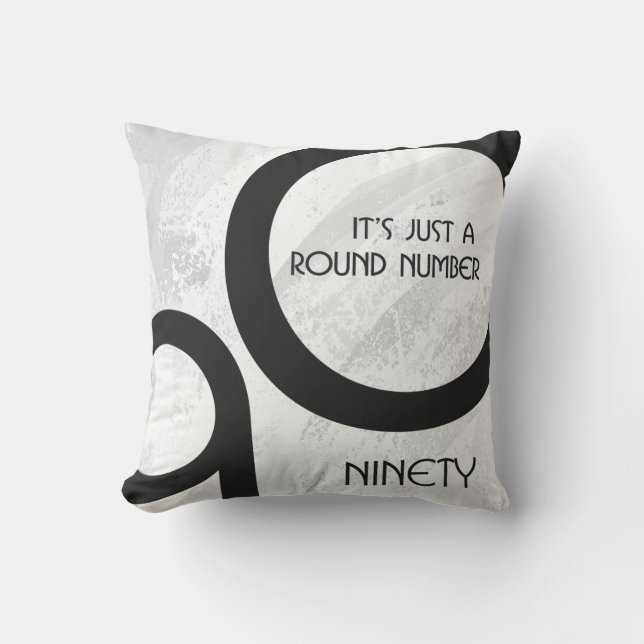 Coussin Blanc 90 Décennie Anniversaire (Recto)