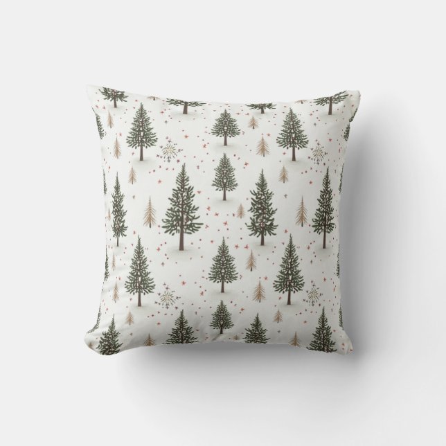 coussin blanc coussin de noël (Recto)