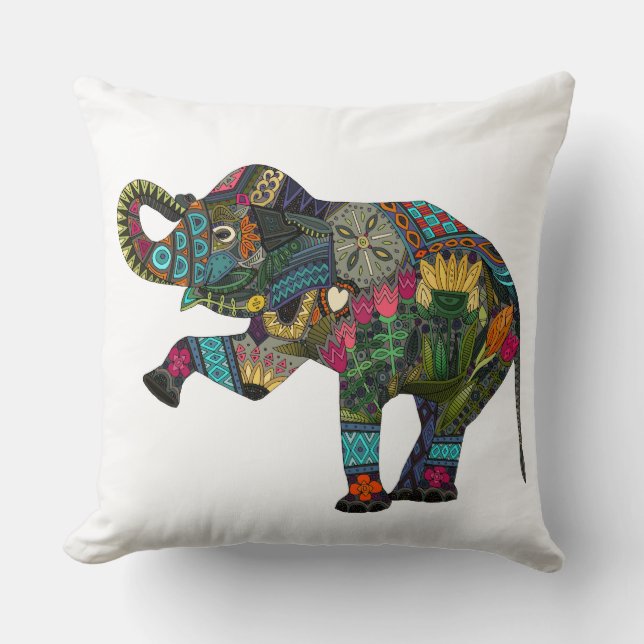 Coussin blanc d'éléphant asiatique (Recto)
