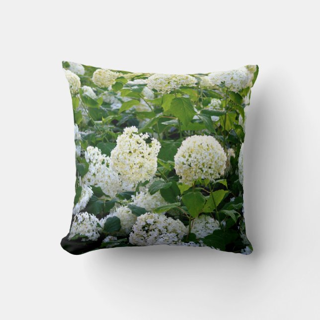 Coussin blanc d'hortensias (Recto)