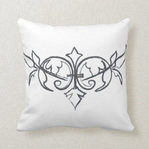 Coussin blanc pour la Fête de la mariée l'épousant