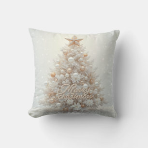 Coussin blanc Ruban Tree