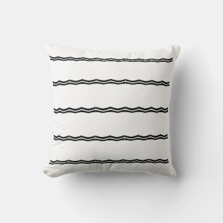 Coussin BLANC sur noir