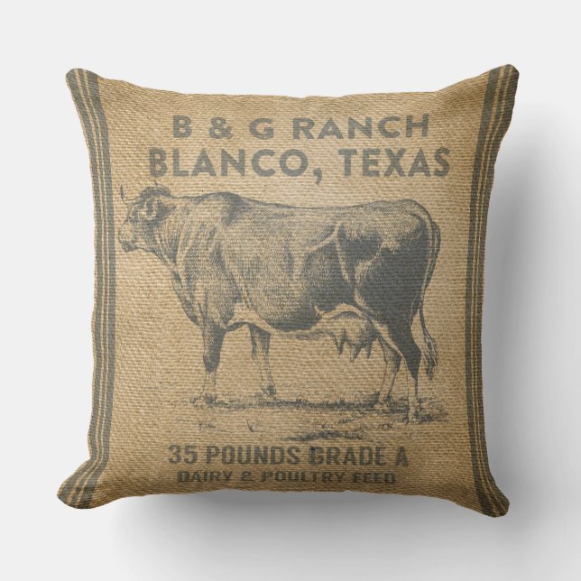 Coussin Blanco le Texas (Recto)