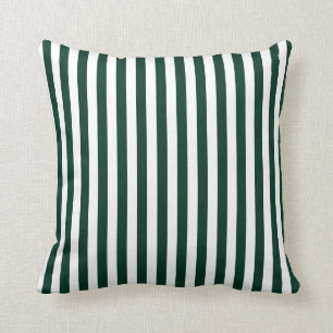 Coussin Blancs et vert foncé
