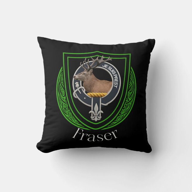 Coussin Blason de clan écossais Fraser (Recto)