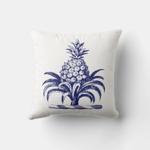 Coussin Blason de DIY Ananas Héraldique Crête SV Bleu