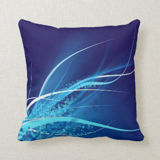 Coussin bleu abstrait de concepteur de Digitals