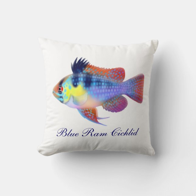 Coussin bleu allemand de poissons de Cichlid de (Recto)