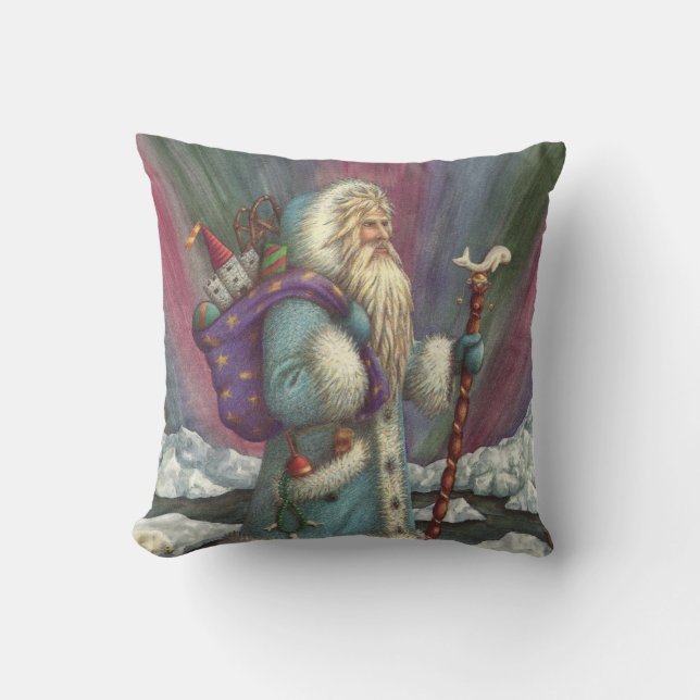 COUSSIN BLEU BELSNICKLE, LUMIÈRES DU NORD & PENGUINS (Recto)