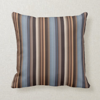 Coussin Bleu Brown Large bande de dégradé Motif moderne