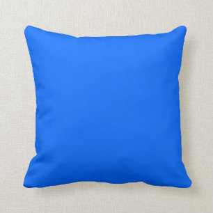coussin bleu ciel brillant