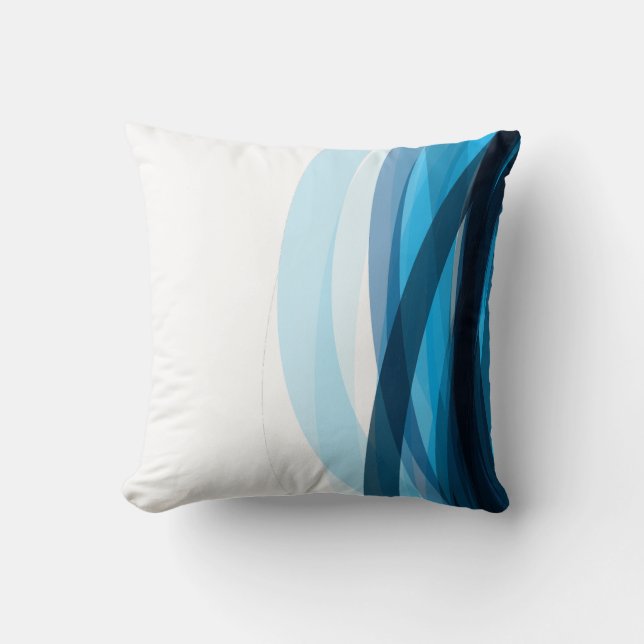 Coussin Bleu - Cool, Calme & Contemporain (Recto)