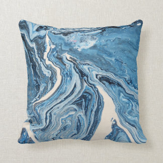 Coussin bleu d'agate