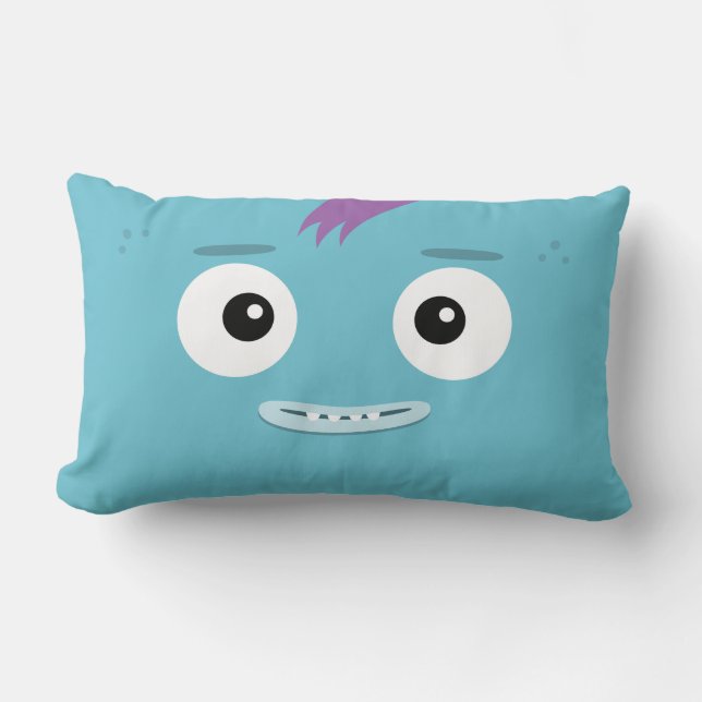 Coussin bleu de bande d'amusement de BBSS (21" (Recto)