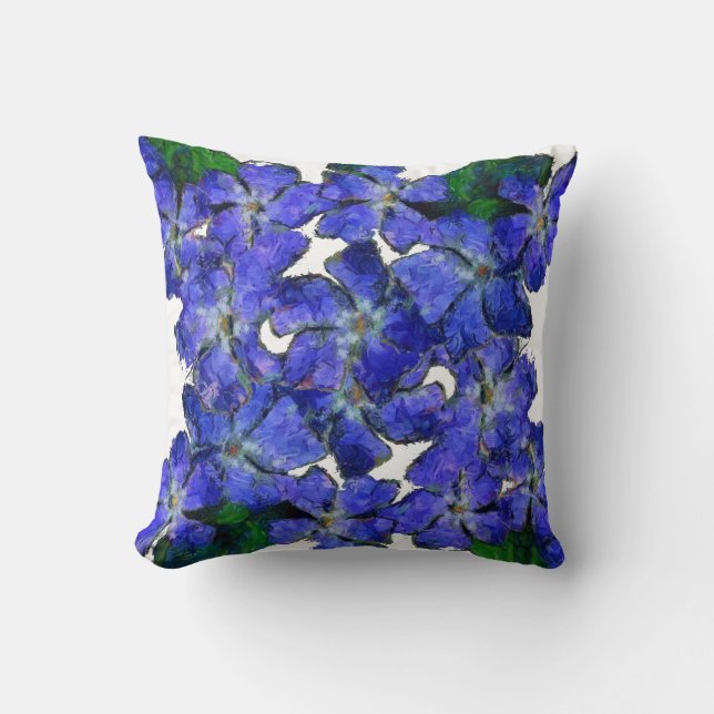 Coussin bleu de conception de bigorneau (Recto)