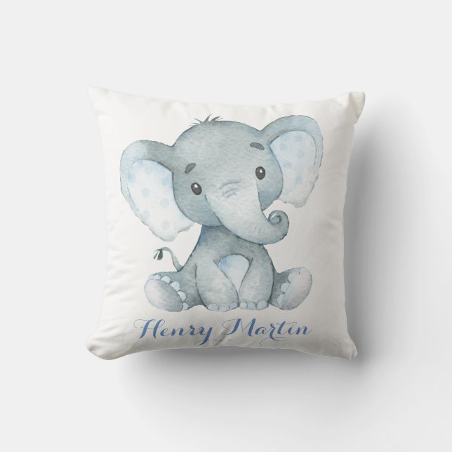 Coussin bleu de coussin de crèche de bébé (Recto)