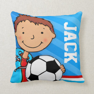 Coussin bleu de coussin de garçons d'enfants du