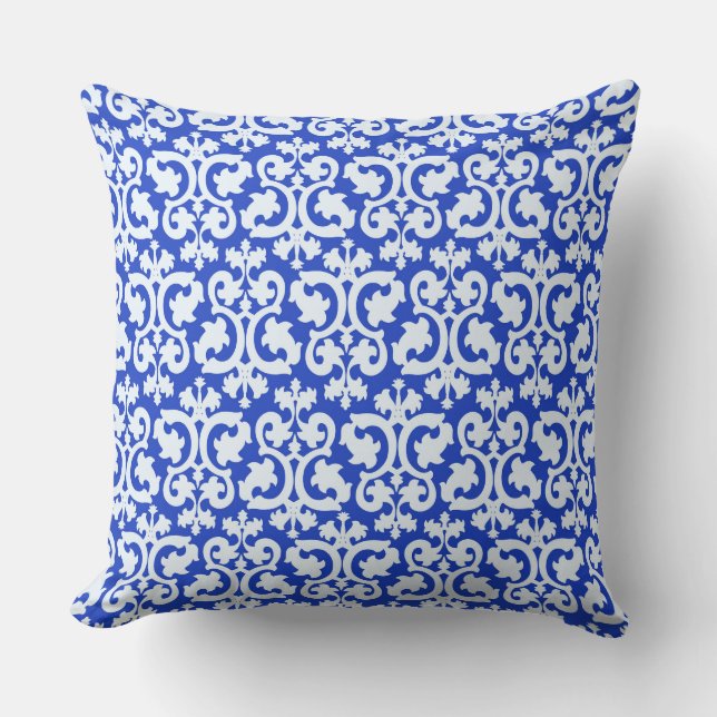 Coussin Bleu de Damas (Recto)