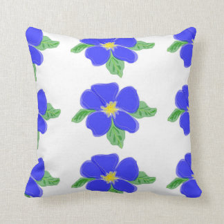 Coussin bleu de fleur